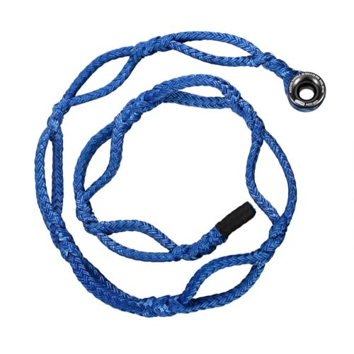 Pelican Rope Arborist Sling, USA Made 5/8" Adjustable Rigging Block Sling with Aluminum Ring - Single-Head, 14,800 LBS MBS / 1,480 LBS WLL, 12 Strand Blue Polyester, Tree Climbing Gear, 10 FT - style: Single-Head | 5/8" - 10 FT