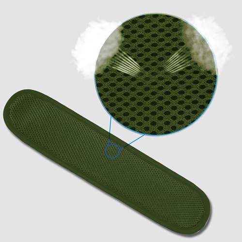 ZINZ Ultra Thick & Breathable Universal Shoulder Pad Cushion for Bag - Long & Comfort - color: Army Green