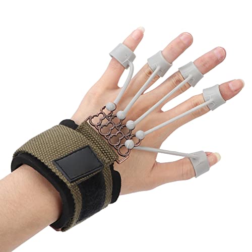 Yinhing Finger Exerciser Hand Grip Strengthener Adjustable Silicone Wrist Strap for Rock Climbing Tennis Guitar Piano Drummer Ergonomic Finger Strength Trainer (20lbs Red) - size: 20 Pound Red