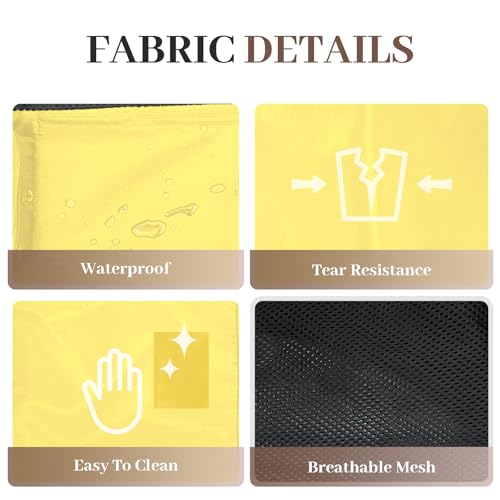 Beach Backpack with Wet Pocket Drawstring Mesh Beach Bag Waterproof Swimming Pool Backpack for Men and Women - color: Yellow