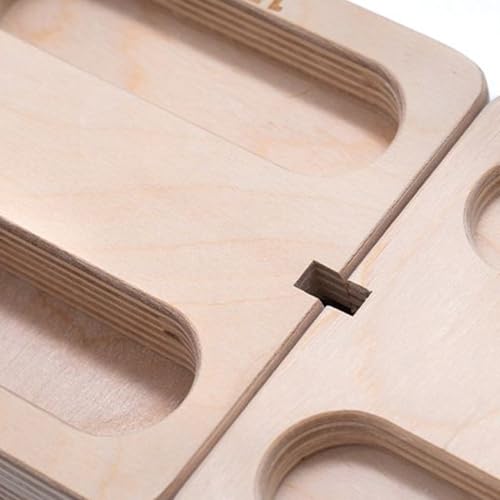 Climbing Hangboard Wooden Portable with Lanyard | Doorway Mount Climbing Hangboard for Women Men Athletes Beginners Professionals Home Gym Apartment Garage Rainy Day