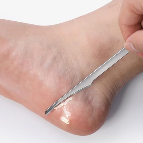 2-Pack Stainless Steel Foot Files and Callus Removers for Men Women - Foot Care Tools for Hard Skin Removal ﻿