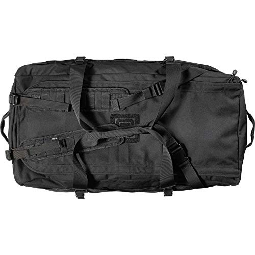 5.11 Tactical Rush LBD Xray Large Duffle Bag Deploy Backpack, Black | Style 56295ABR, Black, 106L Extra Large Duffle, Molle, Waterproof, Heavy Duty Deployment Bag, 1050D Nylon, EDC, Carry