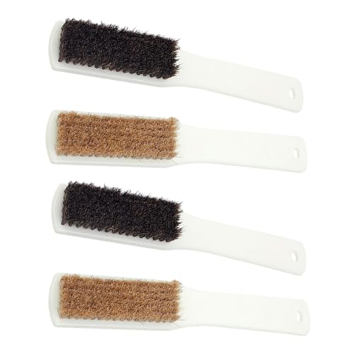 4pcs Climbing Rocks Brush with Thick Boar Hair Bristles and Ergonomic Handle for Chalk Cleaning Bouldering and Indoor Outdoor Use