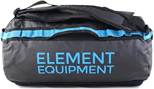 Element Equipment Trailhead Duffel Bag Shoulder Straps Waterproof Black/Blue Small - color: Black/Bomber Blue, size: Small 30 Liters