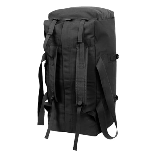 Rothco Tactical Duffle Bag - Rugged All-Purpose Gear and Equipment Bag, Water-Resistant Bottom - color: Black