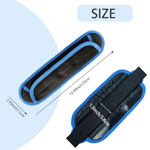 2 Pack Shoulder Strap Pads for Backpack Accessories,Replacement Universal Shoulder Pad Cushion Relieve Shoulders Pressure - color: Blue