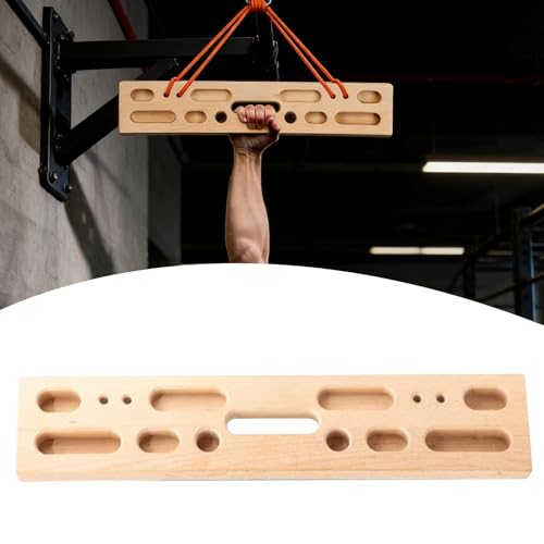 Rock Climbing Fingerboard Heavy Duty Portable Trainer | Climbing Hangboard Doorway Mount for Climbers Beginner Men Women Home Gym Indoor Fitness Workout