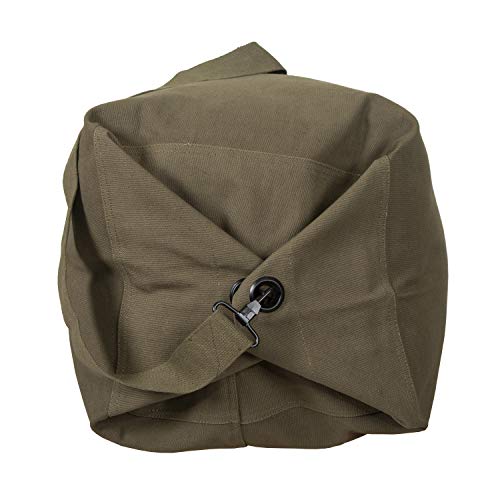 Stansport Deluxe Duffel Bag with Shoulder Strap - color: Olive Green, size: 42" X 12" X 12"
