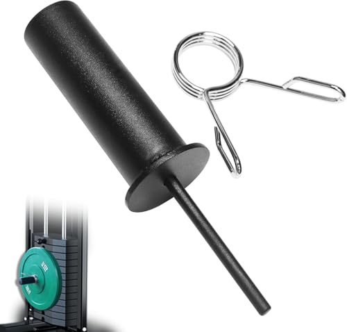 Weight Stack Pin with Spring Clip Collar Weight Stack Extender Pin | Includes a counter weight pin and a spring ring - size: Dia:10mm Length: 110mm