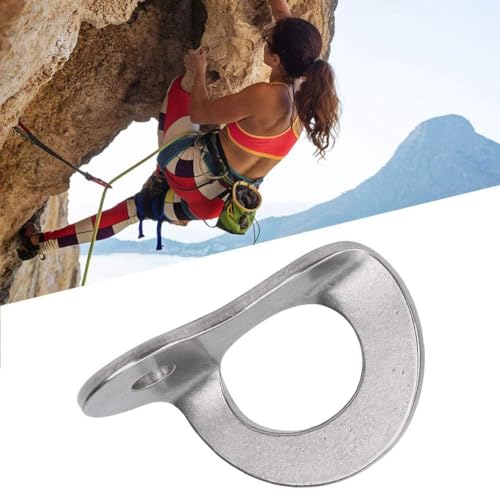 HERCHR Bolt Hanger, 2Pcs 304 Stainless Steel Bolt Hanger Outdoor Caving Protection Hardware Accessory for Outdoor Mountain Climbing - size: M8