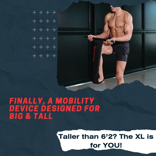 CastleFlexx Mobility and Full Body Strengthening Device - color: Black/Red, size: Standard 5'0 - 5'8