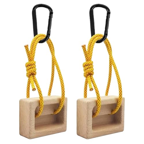 Hangboard Climbing 1 Pair Wooden Fingerboard Pull up | Fingerboard Climbing for Climbers Tree Hand Playground Enhances Grip Strength Indoor Outdoor Doorway
