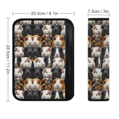 2 Pack Guinea Pigs Seat Belt Shoulder Pad Universal Soft and Comfortable Shoulder Protector for Kids, Most Cars, Pressure Relief - color: Pattern 428