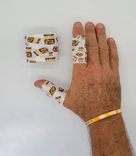 MUTE Sports Athletic Thumb Tape | Single Roll | Waterproof and sweatproof for Weightlifting | Cross Training | Functional Fitness | Stretchy Adhesive Finger Tape | 2 inches
