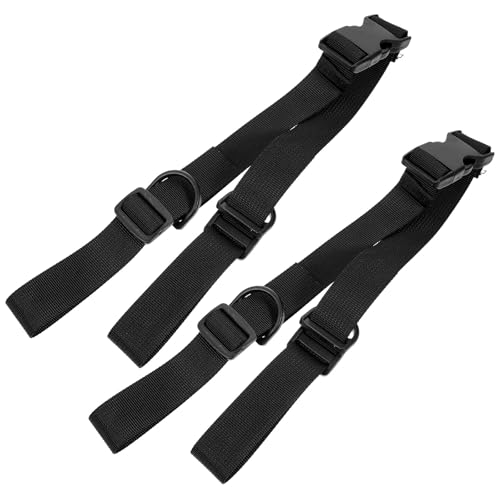2pcs Heavy Duty Nylon Bundle Straps with Buckle, Sturdy Adjustable Cargo Securing Webbing Belt for Backpack, Tent, Yoga Mat Fastening and Load Tightening