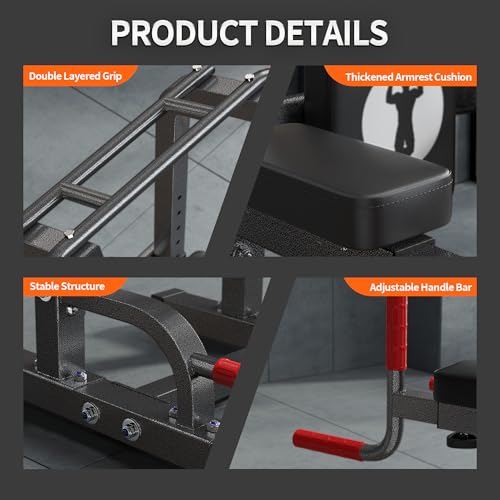SogesPower Multi-Function Power Tower Pull Up Bar Station for Home Gym | 10-Level Adjustable Height Pull Up Bar Stand Dip Station Strength Training Workout Equipment - color: Black