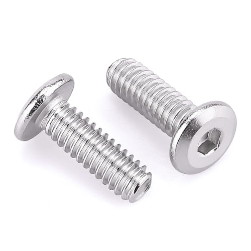 1/4-20 x 3/4" Hex Socket Head Cap Screws, 304 Stainless Steel 18-8, Chamfered Countersunk Machine Screws for Furniture, Binding, Machinery, Automotive, DIY Projects, 25 PCS - size: 1/4-20 x 3/4"