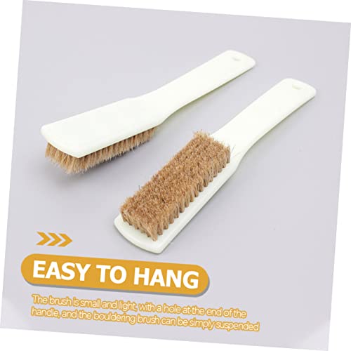 2Pcs Portable Bouldering Brush with Thick Boar Hair Bristles for Efficient Stone Cleaning Climbing Brush for Outdoor and Indoor Use Sports