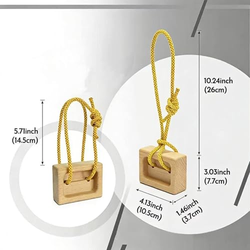 Hangboard for Climbing 1 Pair Wooden Fingerboard Pull up | Fingerboard Climbing for Climbers Tree Hand Playground Enhances Grip Strength Indoor Outdoor Doorway