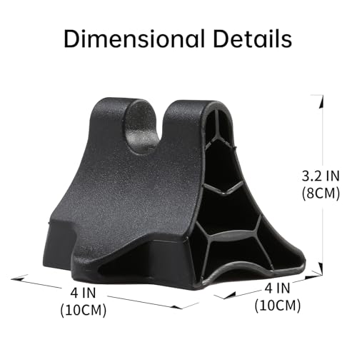 Trigger Point Massage Tool, Handheld Deep Tissue Manual Massager for Neck, Shoulders, Back & Feet, 3-Edge Pressure Point Design, Portable (Black)