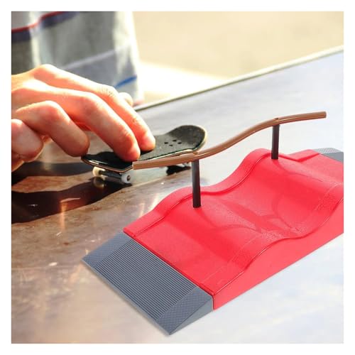 Fingerboard Obstacles Mini Skateboards Smooth Surface Plastic Skate Park Accessories with Fingerboard Wheels and Complete Tool Kit(B1) - color: B1