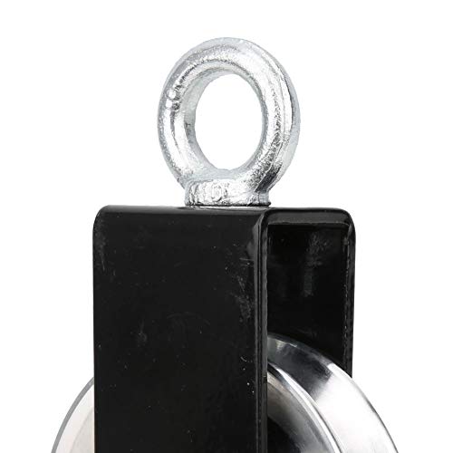 Fitness Equipment Bracket Stainless Steel Pulley, Heavy - Duty Mute Hanging Wheel with Soft Rollers, for Home Gym Functional Training Rig DIY Setup