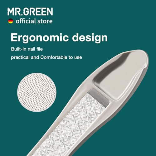 MR.GREEN Nail Clippers Stainless Steel Anti Splash Fingernail Cutter Manicure Tools Bionics Design Pedicure Scissor Nail Trimmer (Nail Clipper (Medium)) - color: Nail Clipper (Medium)