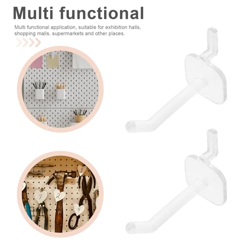 50pcs Small Plastic Pegboard Hooks 5cm for Tool Hanging Board, Wall Pegs for Hanging Tools, Garage and Workshop Storage Organizer Accessories
