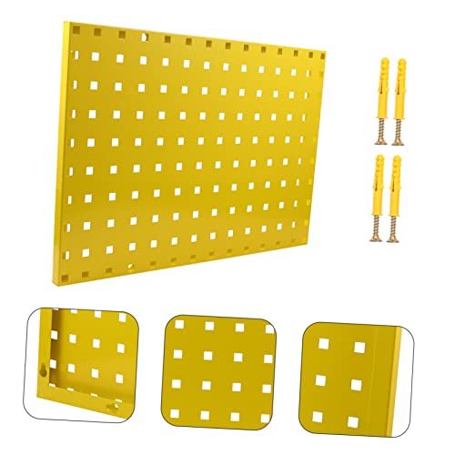 PRETYZOOM 1Pc Galvanized Steel Pegboard Rack Tool Organizer Hanging Board for Garage Office Craft Storage Multiple Mounting Strong Bearing Capacity Compatible with Hooks