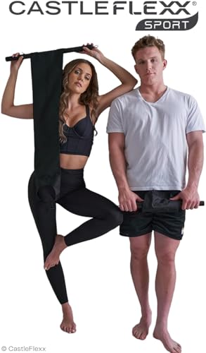 CastleFlexx Mobility and Full Body Strengthening Device - color: Black, size: Standard 5'0 - 5'8