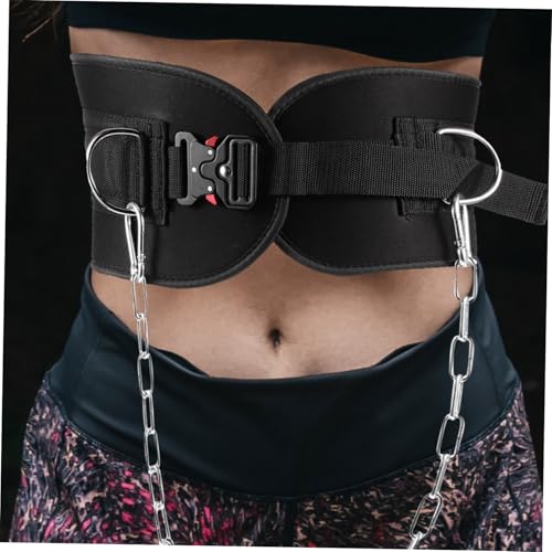 GALPADA Thickened Weightlifting Belt with Detachable Chain for Bodybuilding Powerlifting Gym Accessories Men and Women Heavy-duty Waist Support for Running Hiking Climbing Yoga and