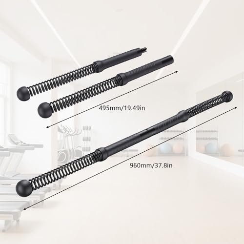 Fitness Exercise Bar, 2in1 Functional Shoulder Exercise Equipment, Workout Bar Elastic Fitness Stick for Pilates Sports Arm Muscles Strength