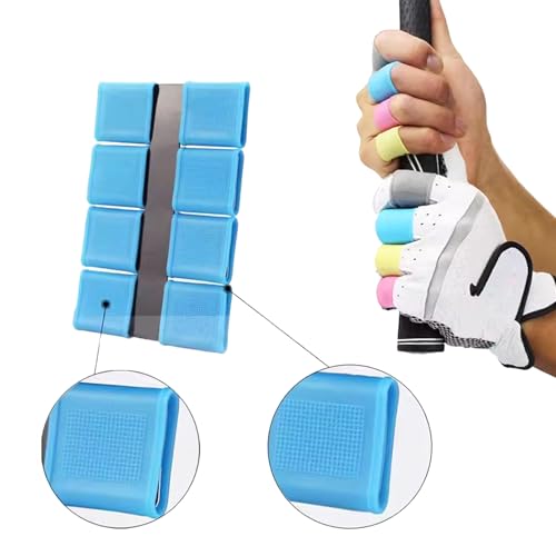 8Pcs Golf Finger Sleeves Silicone Articulations Protector Sports Fingers Band for Swing Controls and Comfort Sports Band
