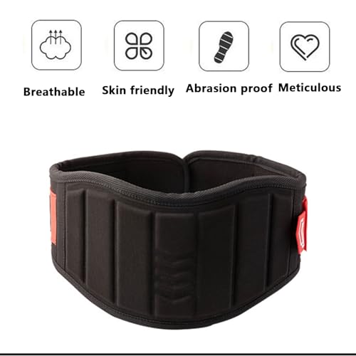 Weighted Pull Up Belt with Chain, Dip Belt for Workouts, Ergonomic & Breathable EVA Material for PullUps, Squats, Strength Training - color: M