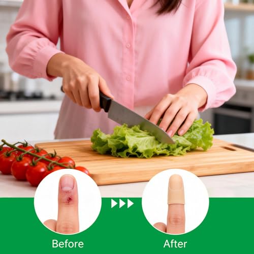 Kris-kikomy Gel Finger Protectors Finger Caps Silicone Fingertips Protection - Finger Cots Great for Trigger Finger, Finger Arthritis, Finger Cracking and Other Finger Pain Relief (Small) - size: Small (Pack of 10)