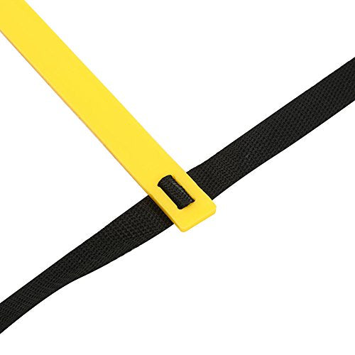 RiToEasysports Speed Training Agility Ladder PP and Nylon Speed Ladder 7 10 13 Rung Foldable Setup Footwork Coordination Training for Soccer Football Basketball Athletes - size: 5.5 meters 10 yuan