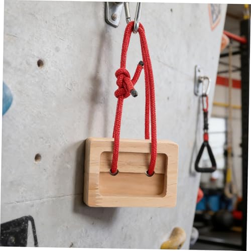 Didiseaon 2pcs Portable Wooden Hangboards for Rock Climbing with Lightweight Design and Easy Installation, for Climbers Training Core Strength and Endurance During Fitness Routines