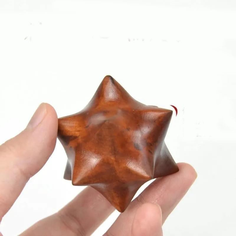 2pcs Hand Massage Ball Wooden Palm Spiky Acupoint Stick Trigger Point Massager Relief RollingTool Prickly Ash Wood