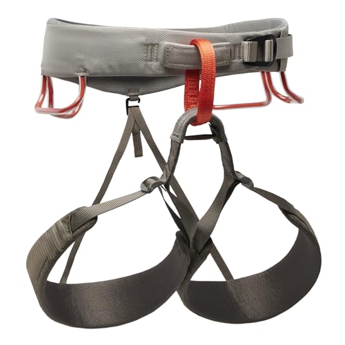 BLACK DIAMOND Men's Momentum Rock Climbing Harness, Adjustable Loops - color: Moonstone, size: MD (30-33" Waist)