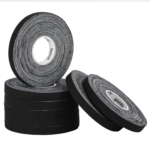 Bighorn Athletics Pro Finger Tape + Tin, 0.3" x 45Ft, 8 Rolls, Black | Pro Series competition tape – 50% stronger than cotton. Residue-free, sweat-proof adhesive for Jiu Jitsu & hard training. - color: Black