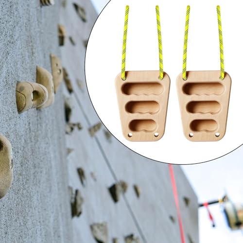 2 Pieces Wood Hangboard Rock Climbing Holds for Doorway Athletes Outdoor
