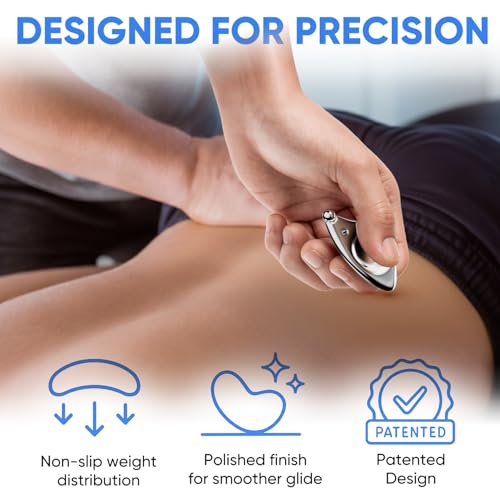 Myofascial Releaser Compact Muscle Scraper Tool – 304 Stainless Steel Portable IASTM & Gua Sha Scraping Instrument with Ergonomic Grip for Manual Bodywork and Massage Techniques - color: Micro Tool