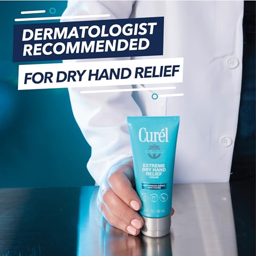 Curel Extreme Dry Hand Dryness Relief, Travel Size Hand Cream, Easily Absorbed for Long-Lasting Relief after Washing Hands, with Eucalyptus Extract, 3 Ounces (Pack of 2) - size: 3 Fl Oz (Pack of 2)