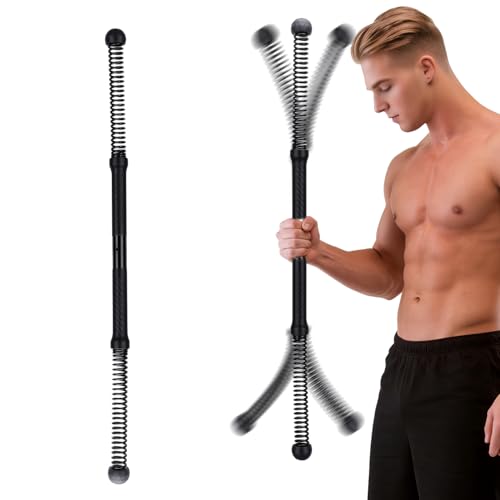Fitness Exercise Bar, 2in1 Functional Shoulder Exercise Equipment, Workout Bar Elastic Fitness Stick for Pilates Sports Arm Muscles Strength
