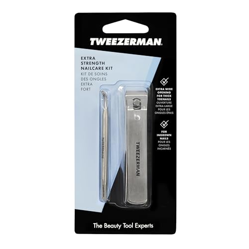 Tweezerman Extra Strength Toenail Care Kit, Clipper & Mini Cuticle Pushy - style: Toenail Clipper + Mini Cuticle Pushy
