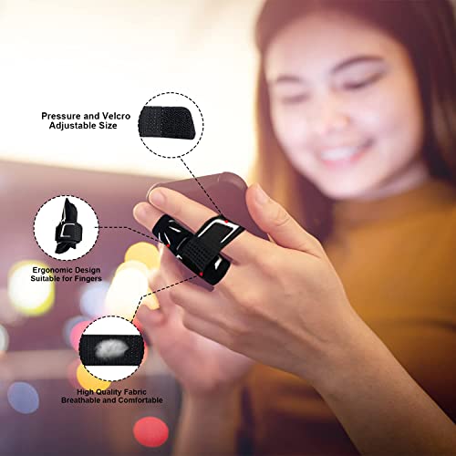 Finger Splint Finger Support Adjustable Elastic Compression Finger Sleeves Finger Brace Relieve Joint Pain Finger Guard Sport Finger Protector for Basketball Volleyball Tennis Baseball - M - size: Medium