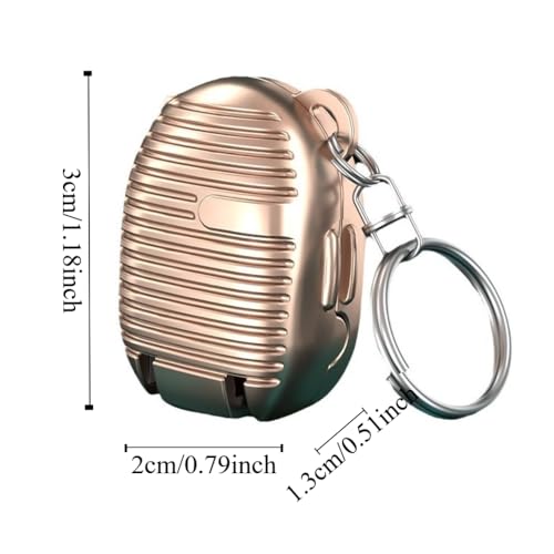 Stainless Steel Nail Clipper Keychain Suitcase Shape Nail Cutter Car Keyring Foldable Portable Repair Finger Tools - color: Silver