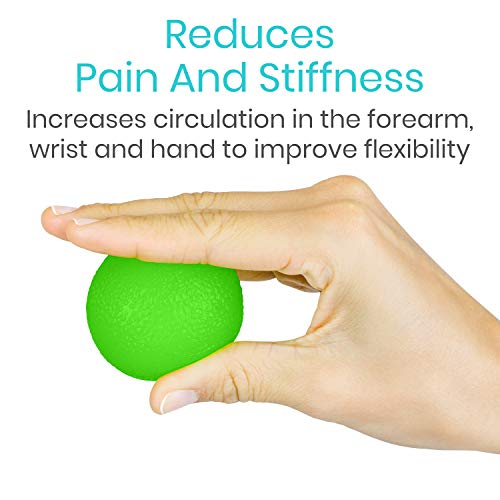 Vive Squeeze Balls for Hand Therapy, Exercise, Arthritis (w/Rehab Video App) - Grip Strengthener Occupational Equipment for Finger, Wrist, Carpal Tunnel, Pain Relief