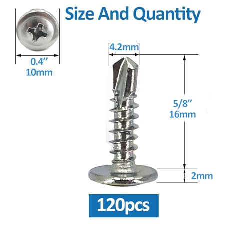 Sheet Metal Screws，Truss #8x5/8‘’（120） | Metal Fastener - color: Truss #8x5/8‘’（120）